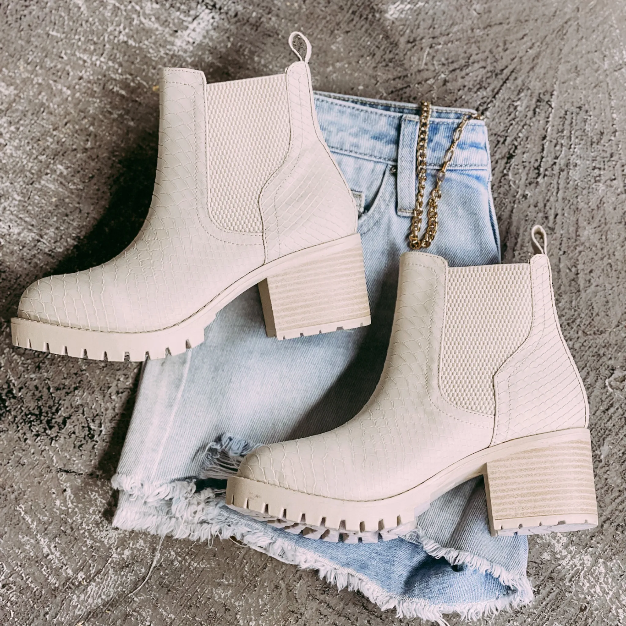 MIA Boots | Sunday's Best Ivory Booties