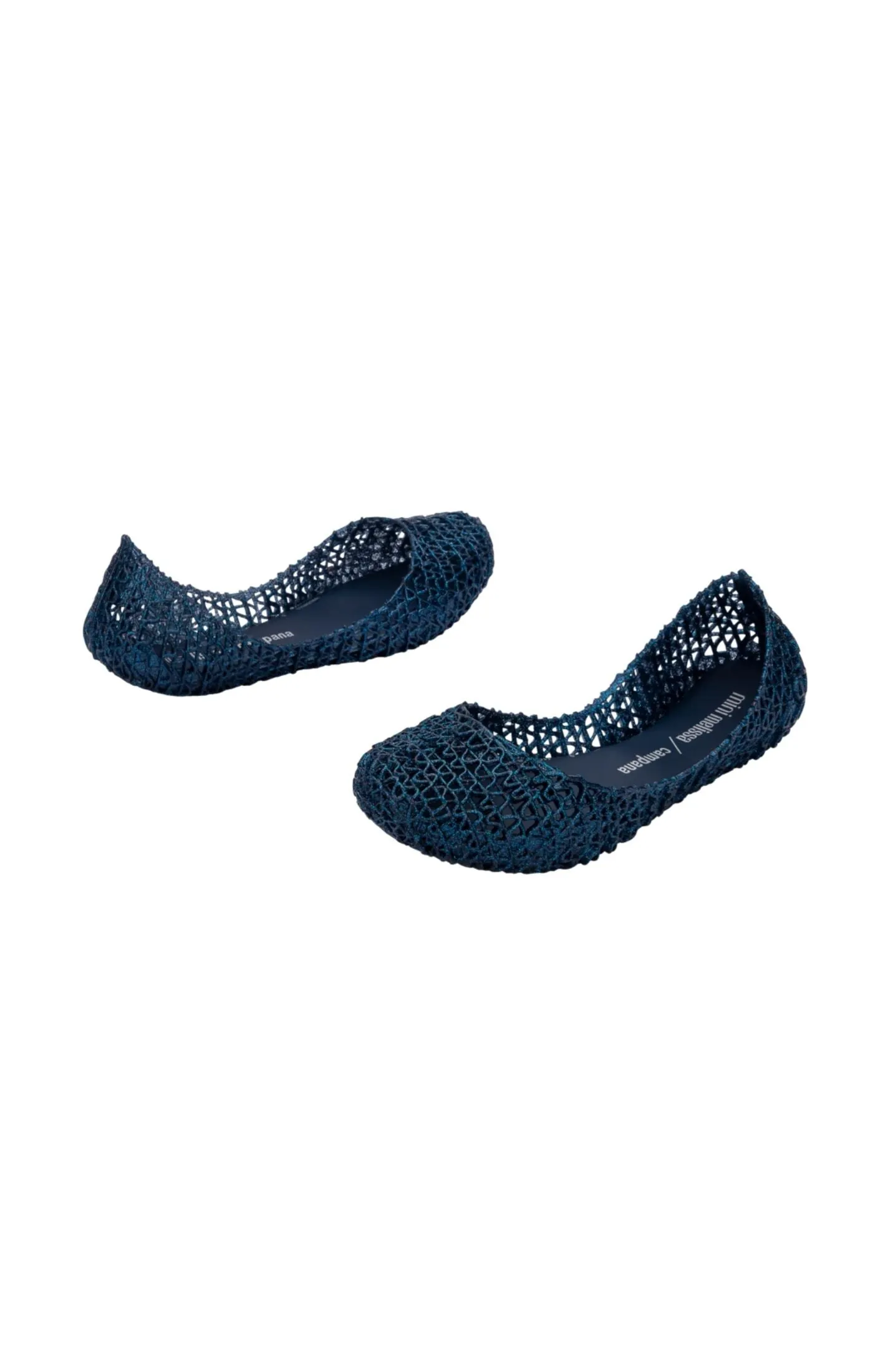 Mini Melissa Mini Campana Papel Kid - Blue Glitter