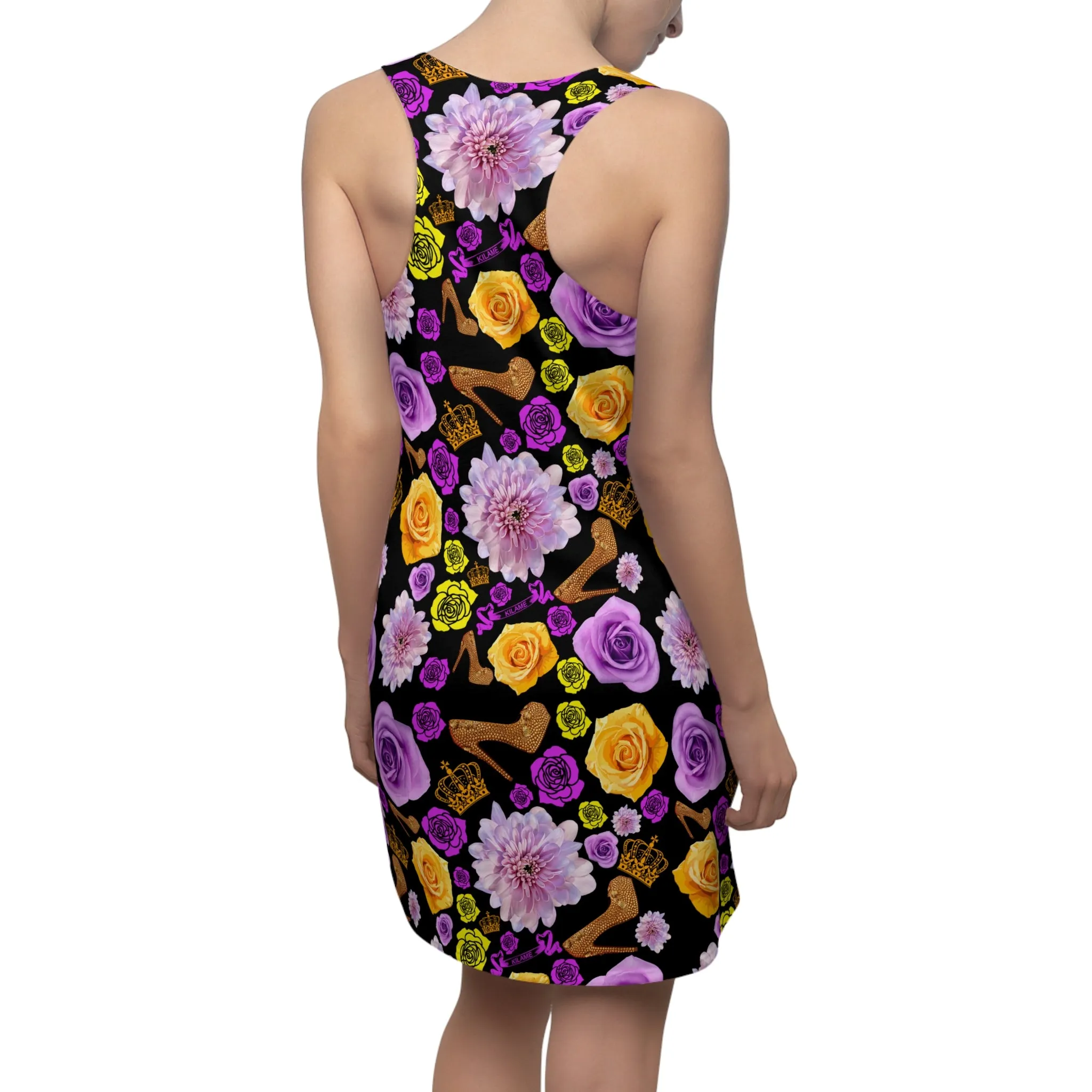 Mira Dress 'Gold flower shoes'