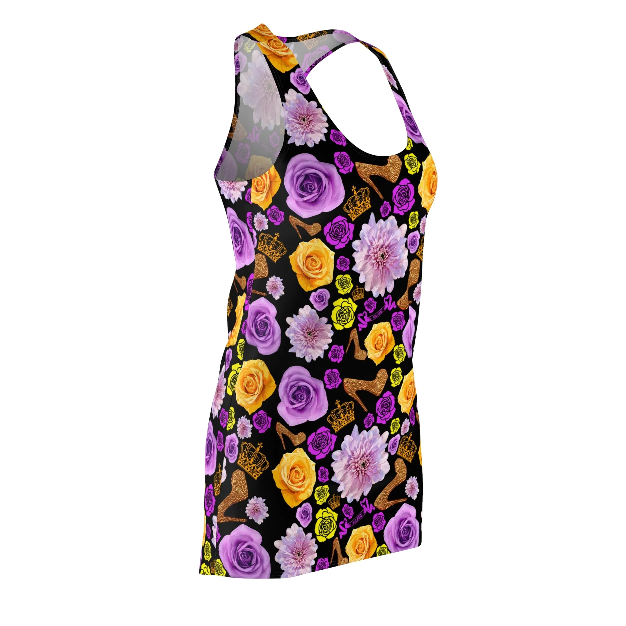 Mira Dress 'Gold flower shoes'