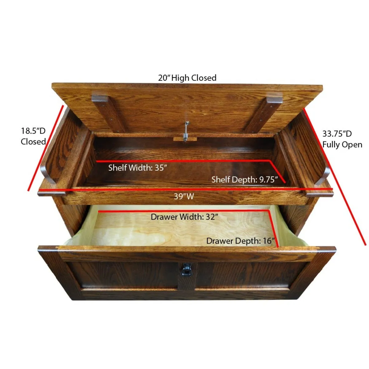 Mission Style Shoe Storage Bench