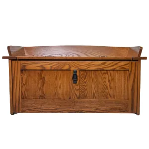 Mission Style Shoe Storage Bench