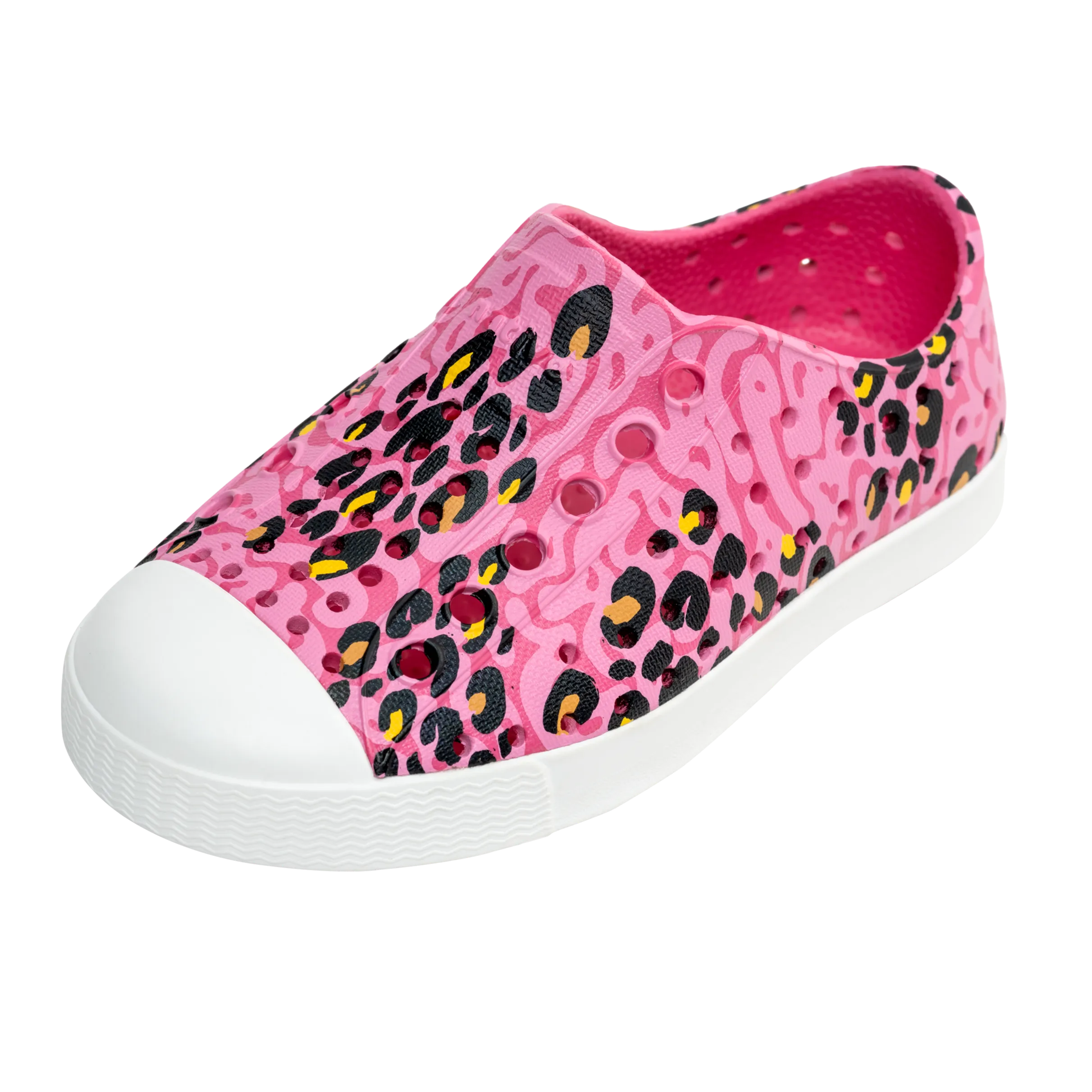 Native Jefferson Print - Hollywood Pink/ Shell White/ Hollywood Warped Cheetah