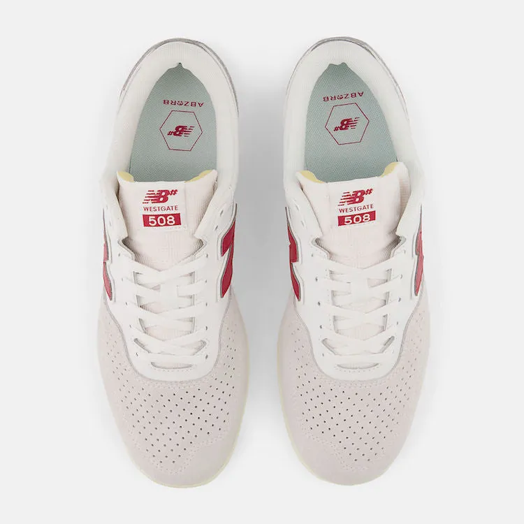New Balance Numeric 508 Brandon Westgate White/Red Shoes