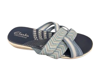 NEW Clarks Dupes Mira Grove (Denim Blue Textile) Women's Shoes - Size Womens 7 - Retails $75 