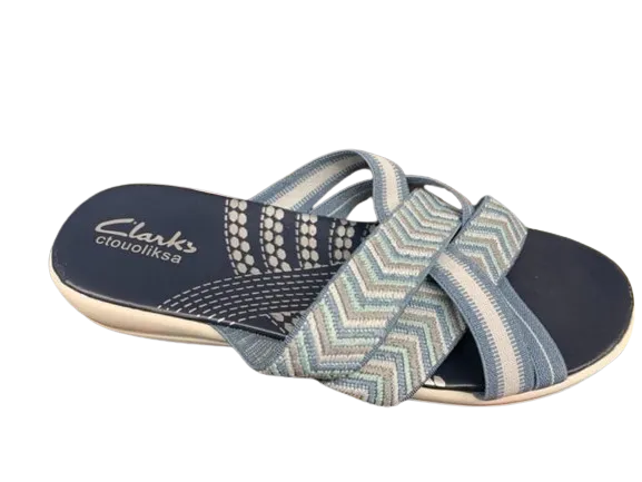 NEW Clarks Dupes Mira Grove (Denim Blue Textile) Women's Shoes - Size Womens 7 - Retails $75 
