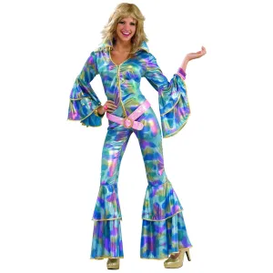 New Forum Novelties Adult 70's Disco Mama Costume Sz XS/S Fits Sz 2-6 Womens Adults!