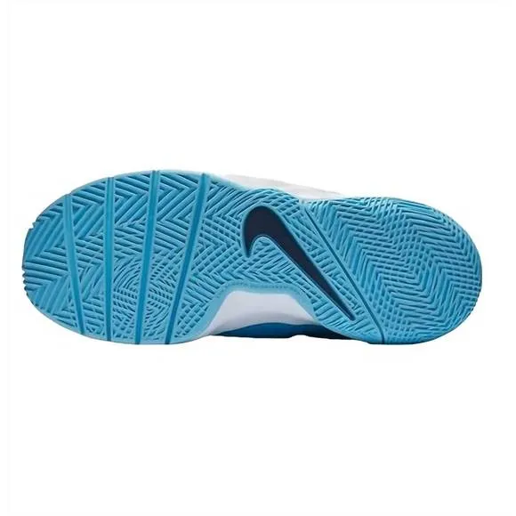 NEW NIKE youth team hustle d shoes in equator blue/white/navy