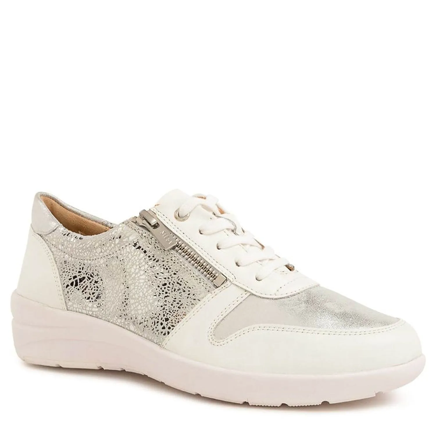NEWTON W - WHITE-SILVER MULTI LEATHER