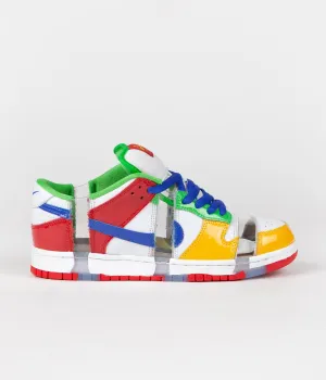 Nike SB x eBay Dunk Low OG Sandy Bodecker Shoes - White / Hyper Royal - Mean Green