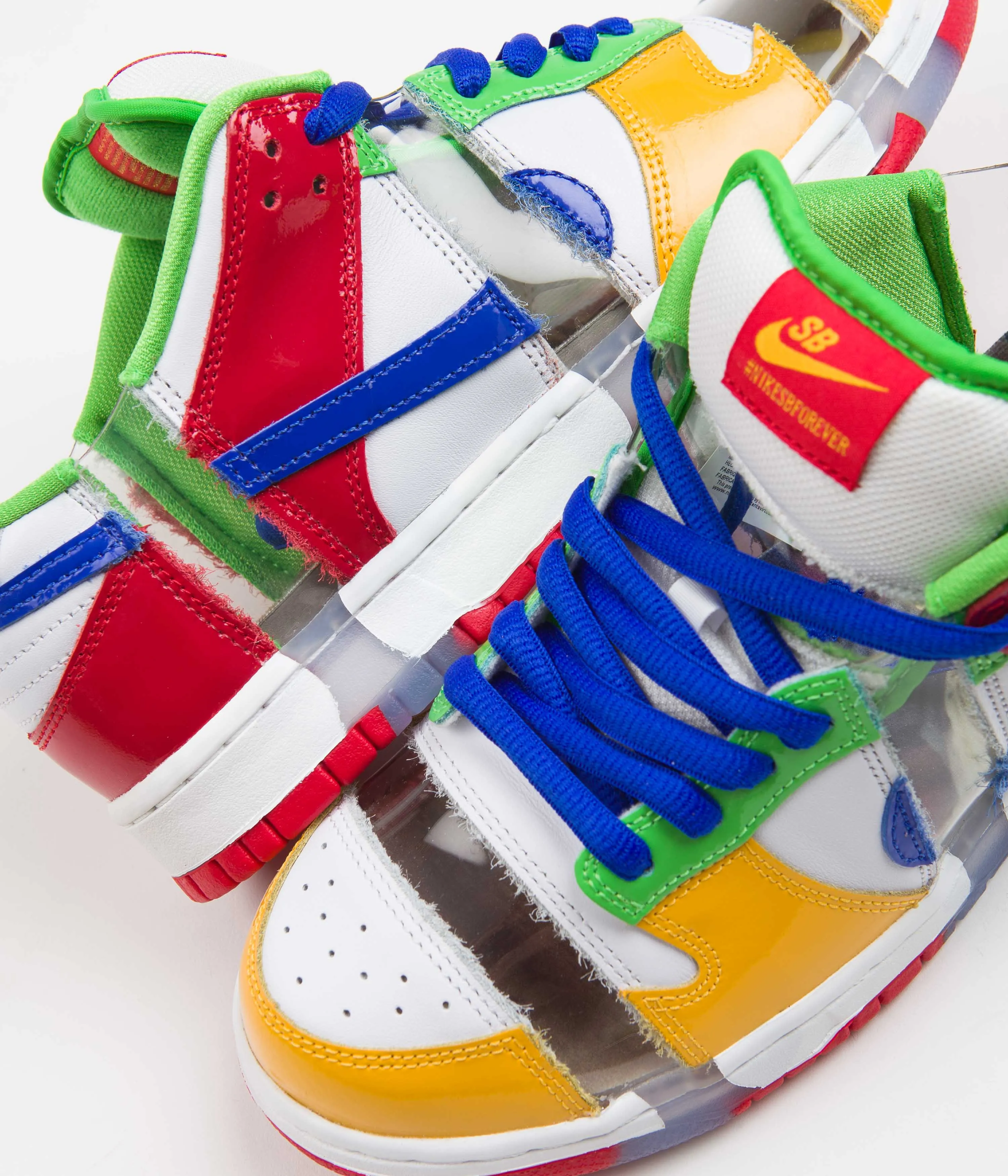 Nike SB x eBay Dunk Low OG Sandy Bodecker Shoes - White / Hyper Royal - Mean Green