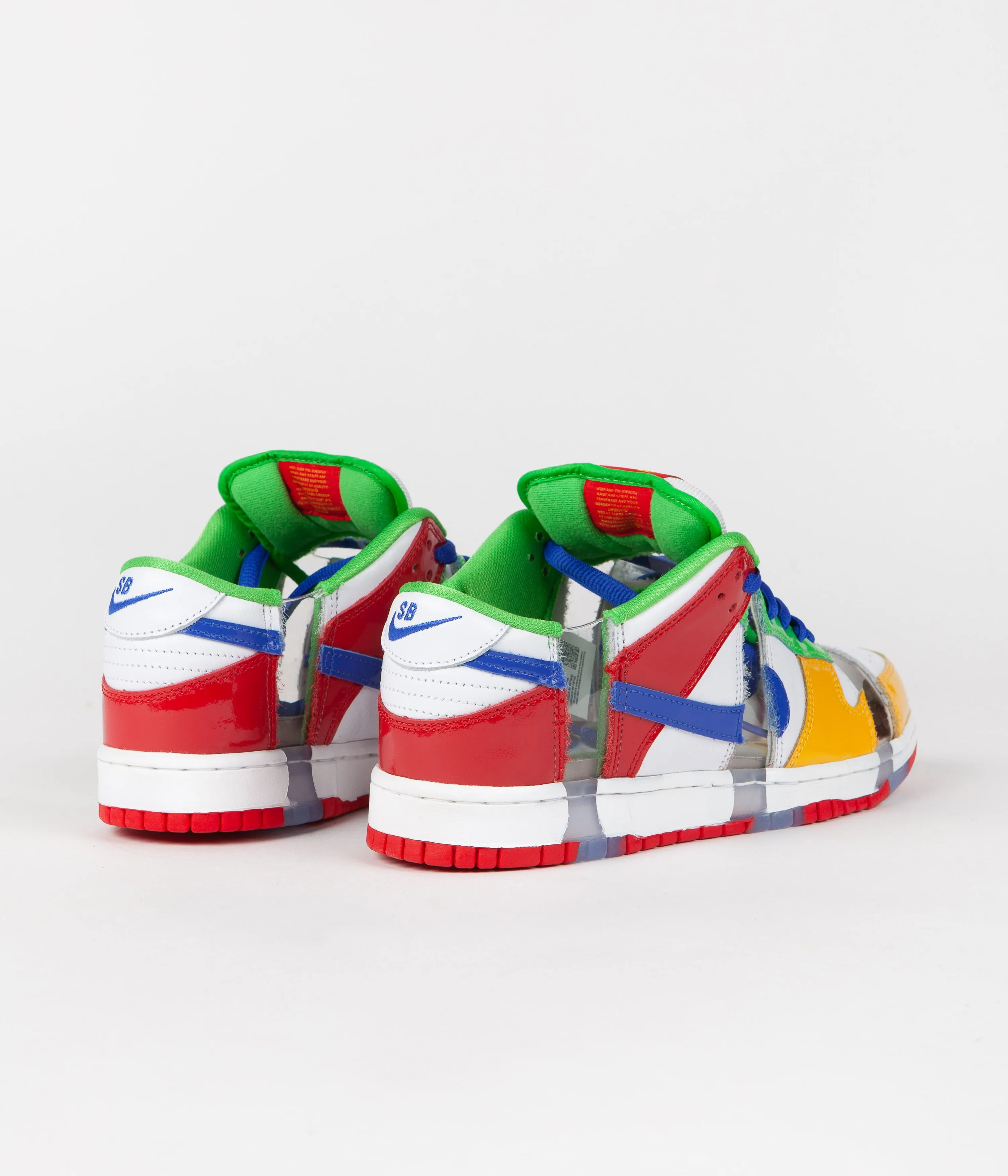 Nike SB x eBay Dunk Low OG Sandy Bodecker Shoes - White / Hyper Royal - Mean Green