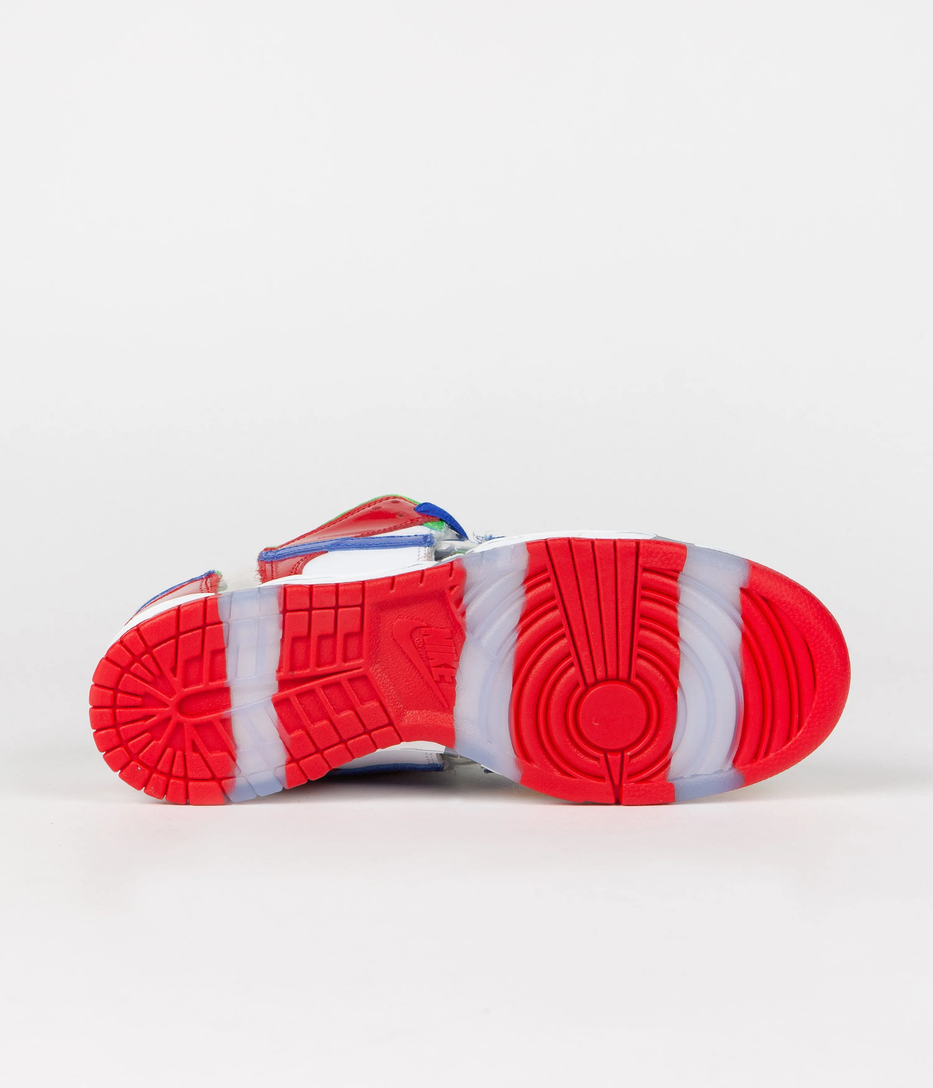 Nike SB x eBay Dunk Low OG Sandy Bodecker Shoes - White / Hyper Royal - Mean Green