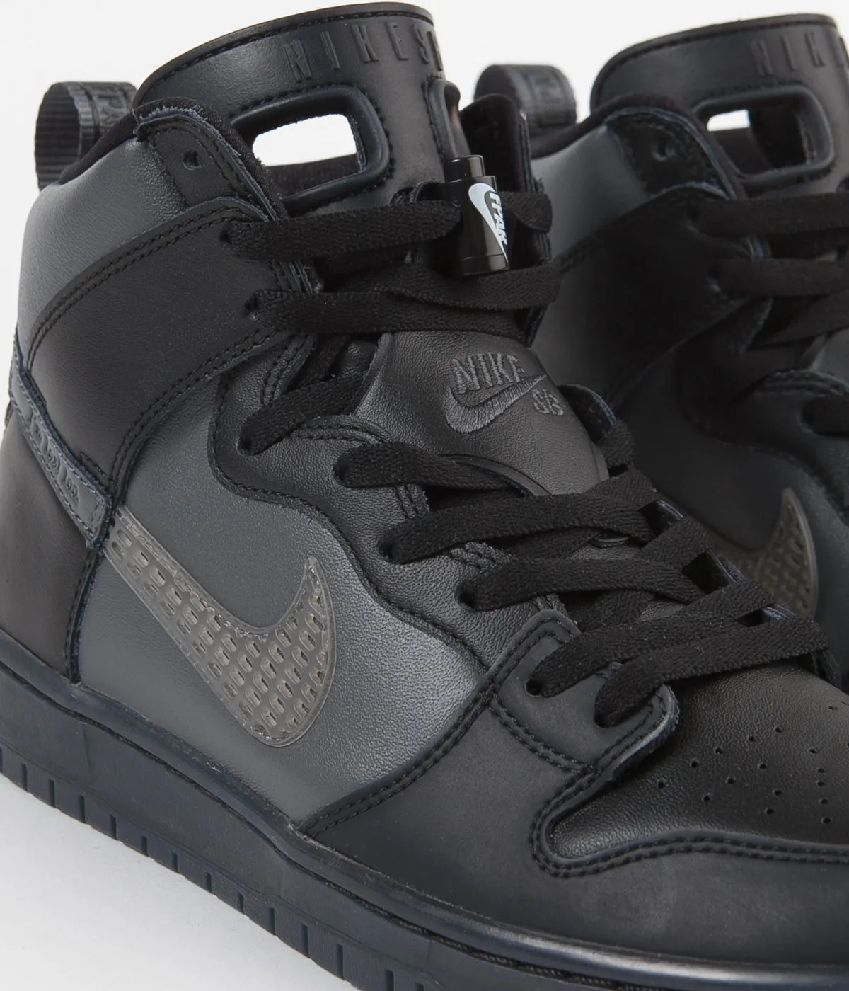 Nike SB x FPAR Dunk High Pro Premium Shoes - Black / Dark Grey - Black