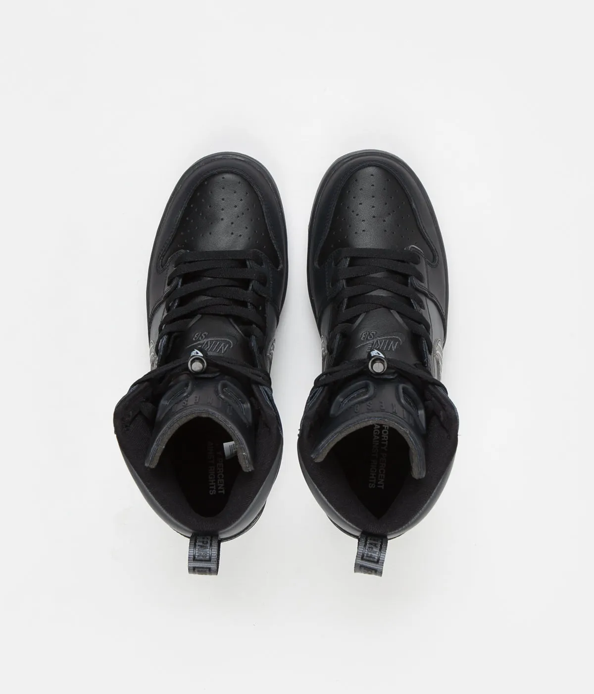 Nike SB x FPAR Dunk High Pro Premium Shoes - Black / Dark Grey - Black