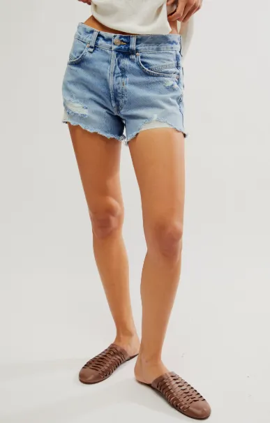Now or Never Denim Short / Moon Child