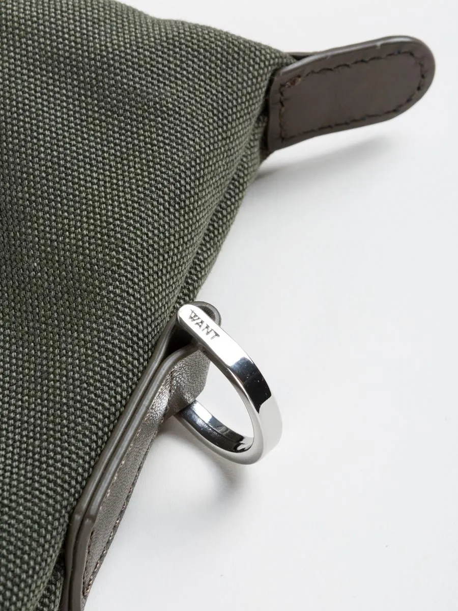 o'hare shopper in olive/gunmetal
