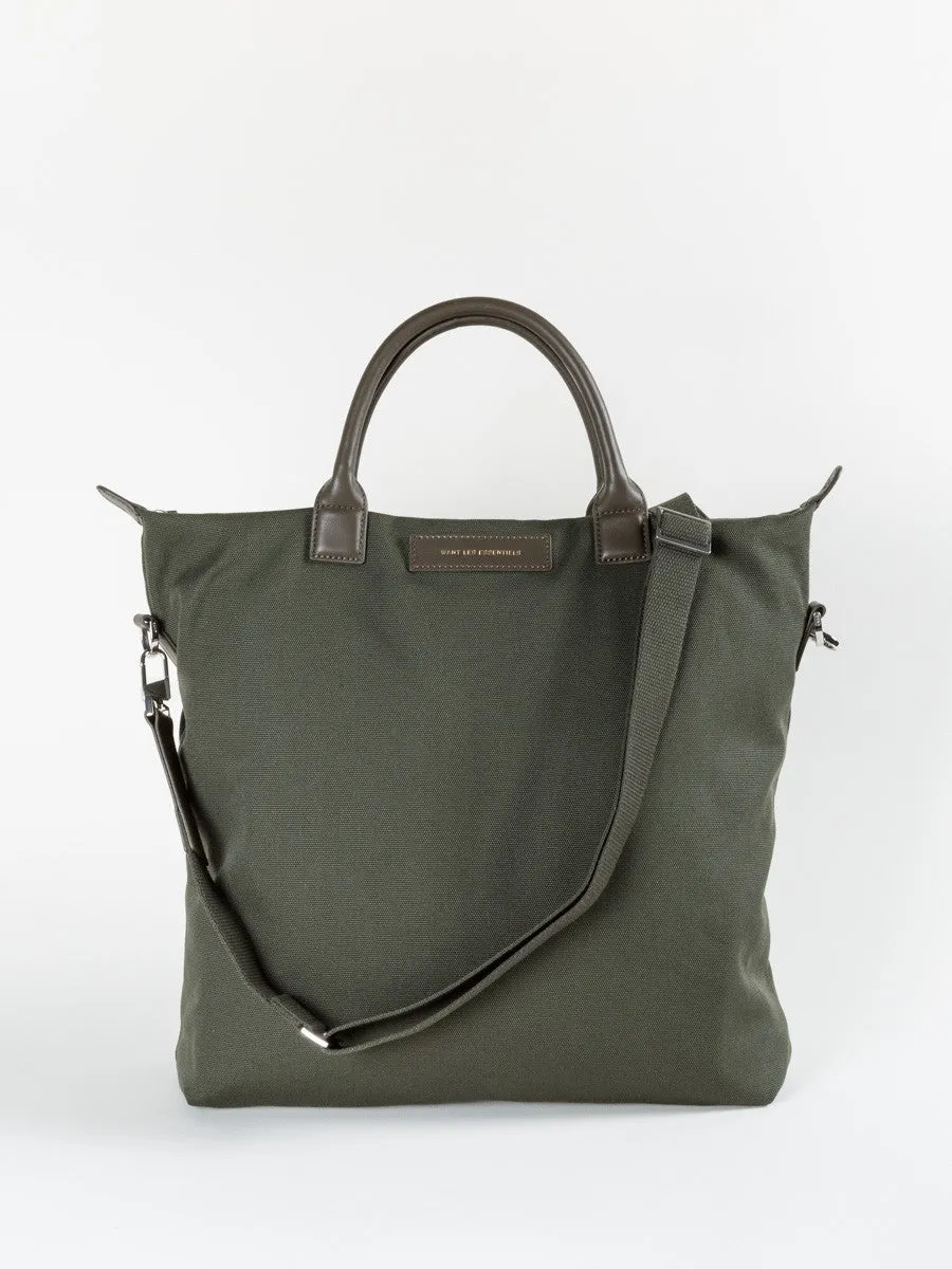 o'hare shopper in olive/gunmetal