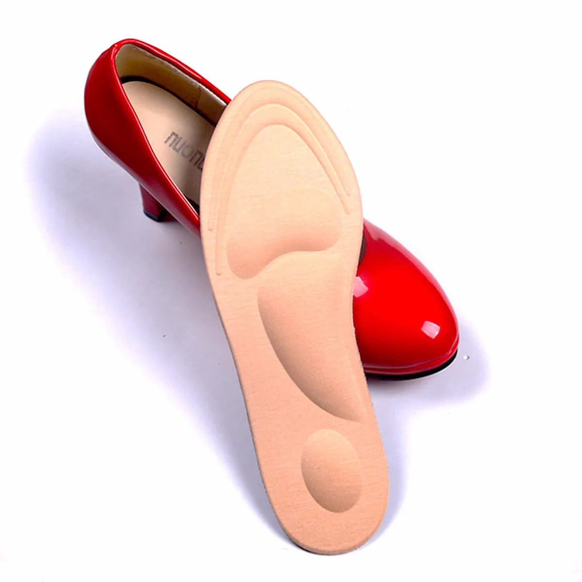 One-pair Women Feet Care Massage High Heels Sponge 3D Shoe Insoles Cushions Pads