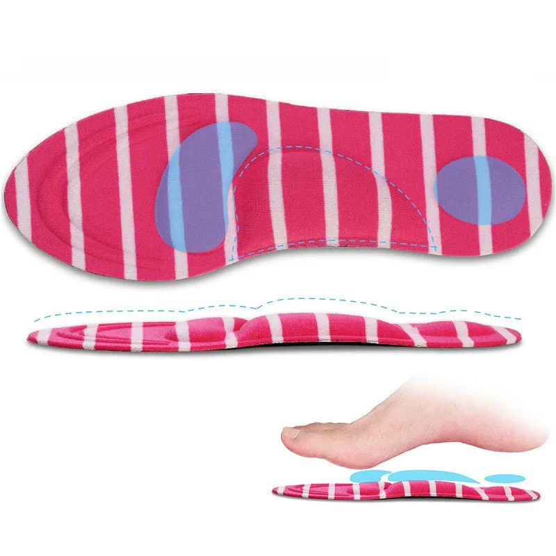One-pair Women Feet Care Massage High Heels Sponge 3D Shoe Insoles Cushions Pads