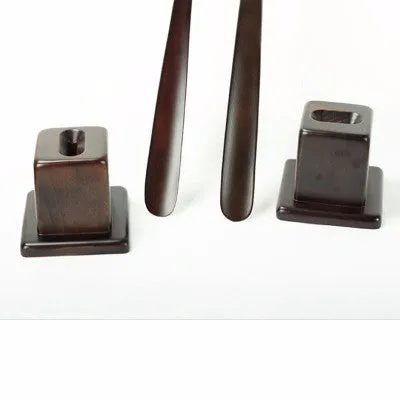 One-pcs Mahogany Craft Wedge Wooden Shoe Horn