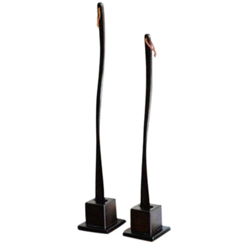 One-pcs Mahogany Craft Wedge Wooden Shoe Horn