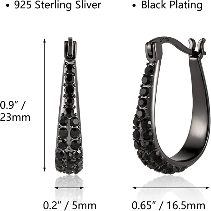 Oval Hoop Earrings-Women Fashion Jewelry