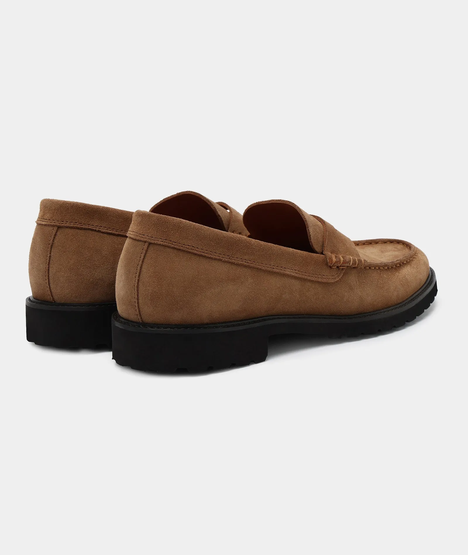 Penny Loafer - Cognac Suede