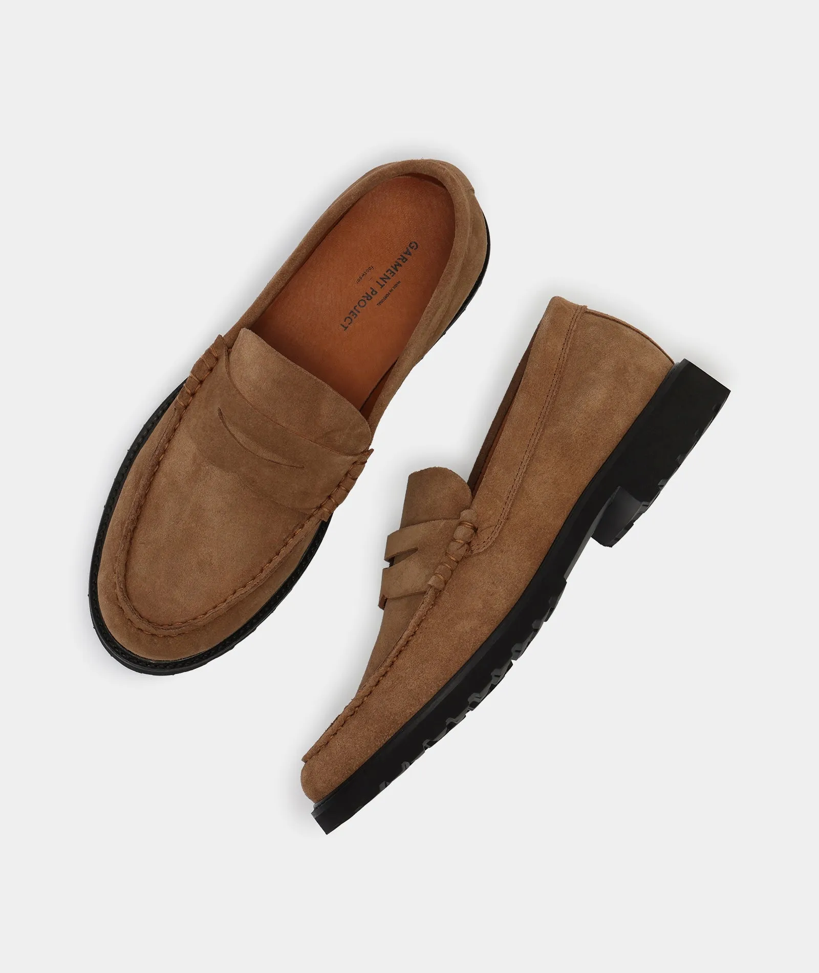 Penny Loafer - Cognac Suede