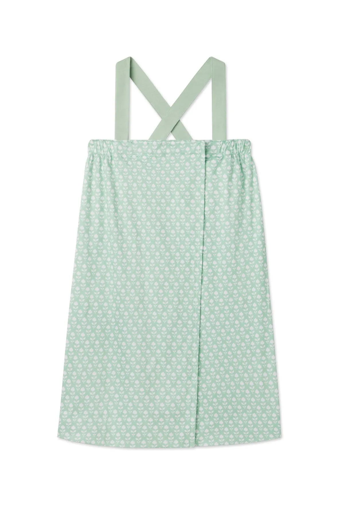 Pima After Bath Wrap in Parisian Green Bloom