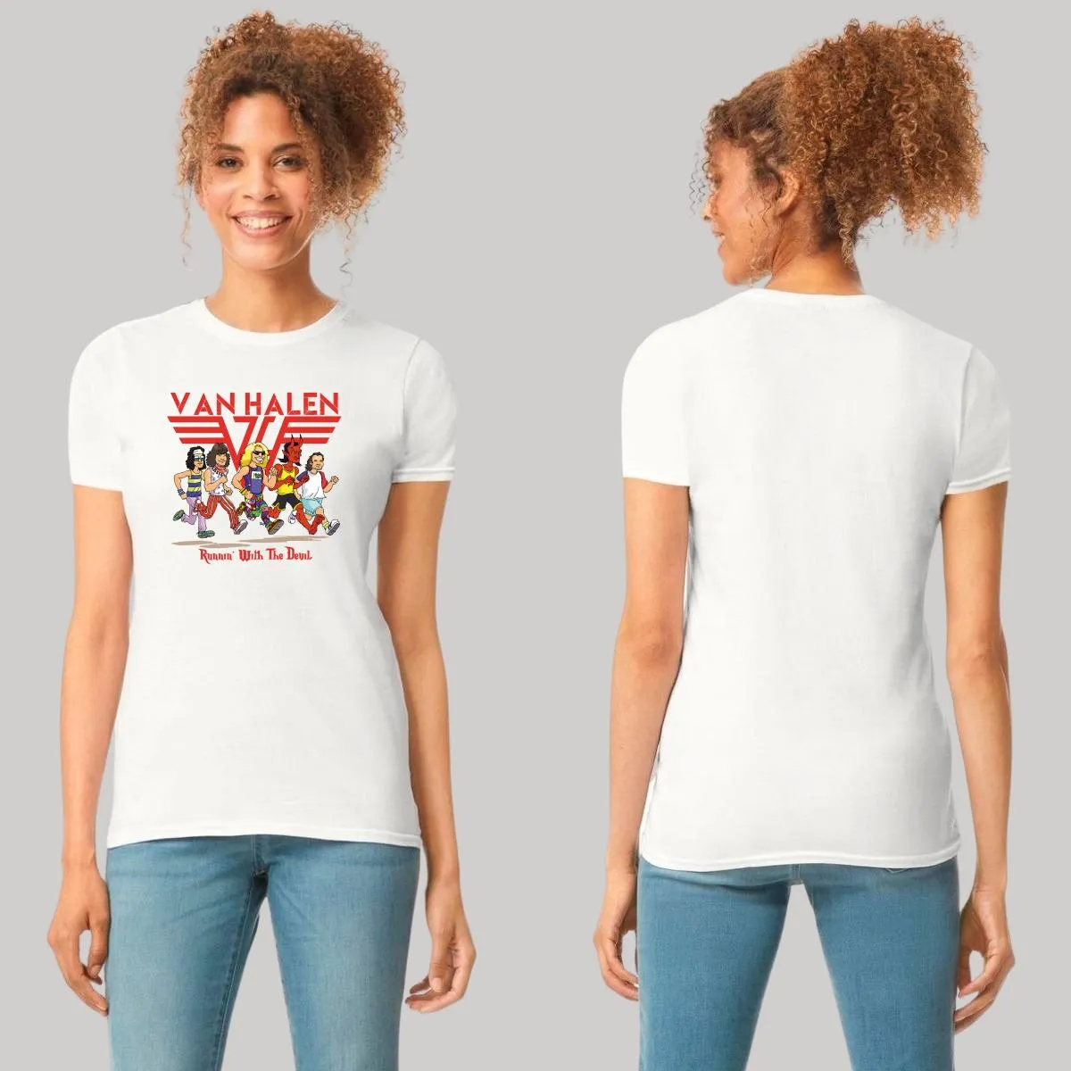 Playera Mujer Rock Van Halen Running with the devil 1005B