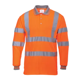 Portwest S277 Hi-Vis Long Sleeved Polo