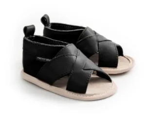 Pretty Brave Cross Over Sandal- Black