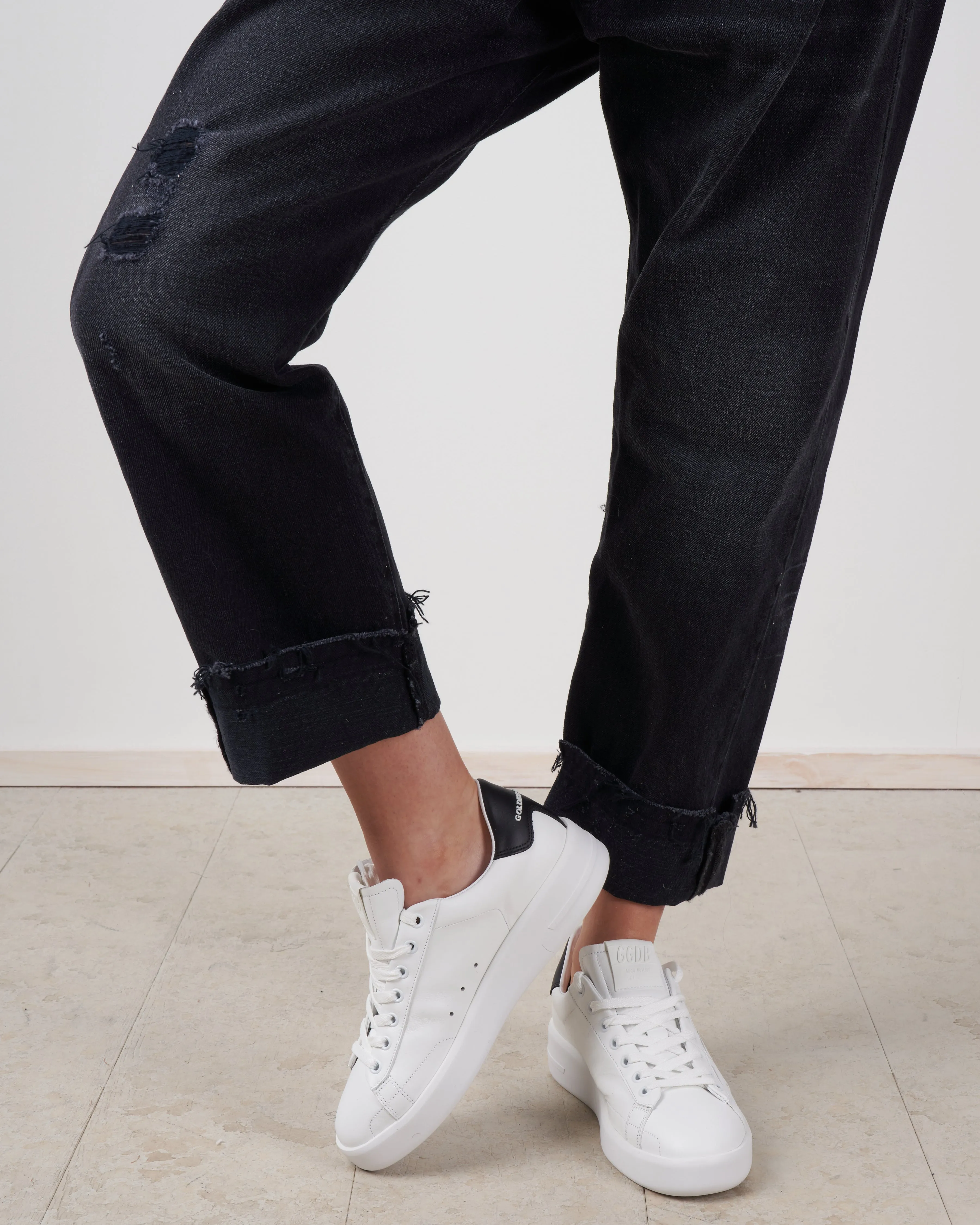 pure star sneaker - white/black