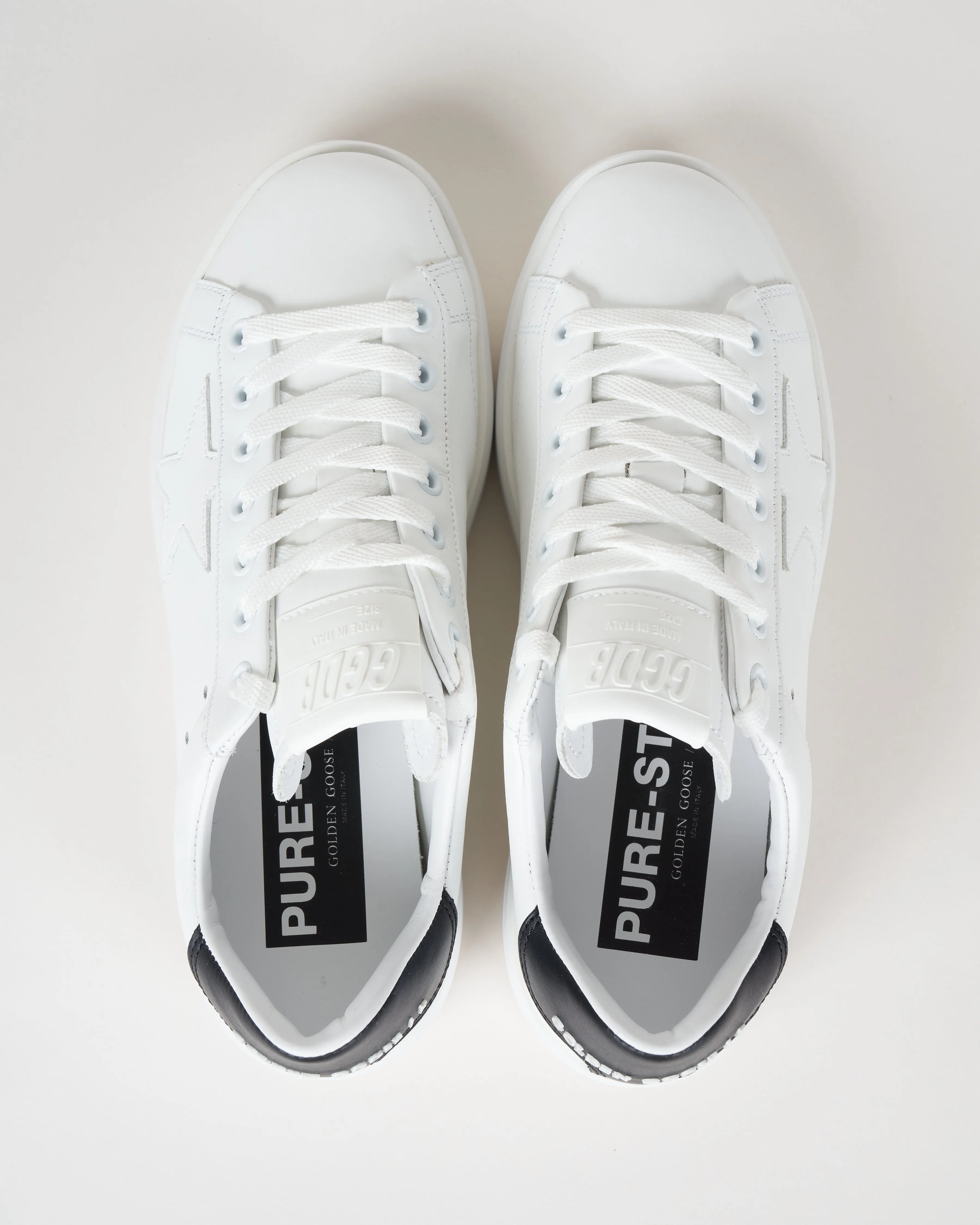 pure star sneaker - white/black
