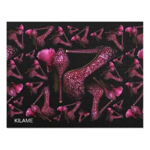 Puzzle (252, 500, 1000-Piece) 'Pink crystals shoes'