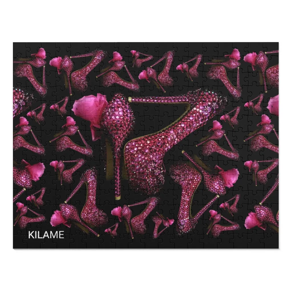 Puzzle (252, 500, 1000-Piece) 'Pink crystals shoes'