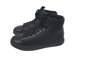 Radical Yes black leather laceup high top boots size 37