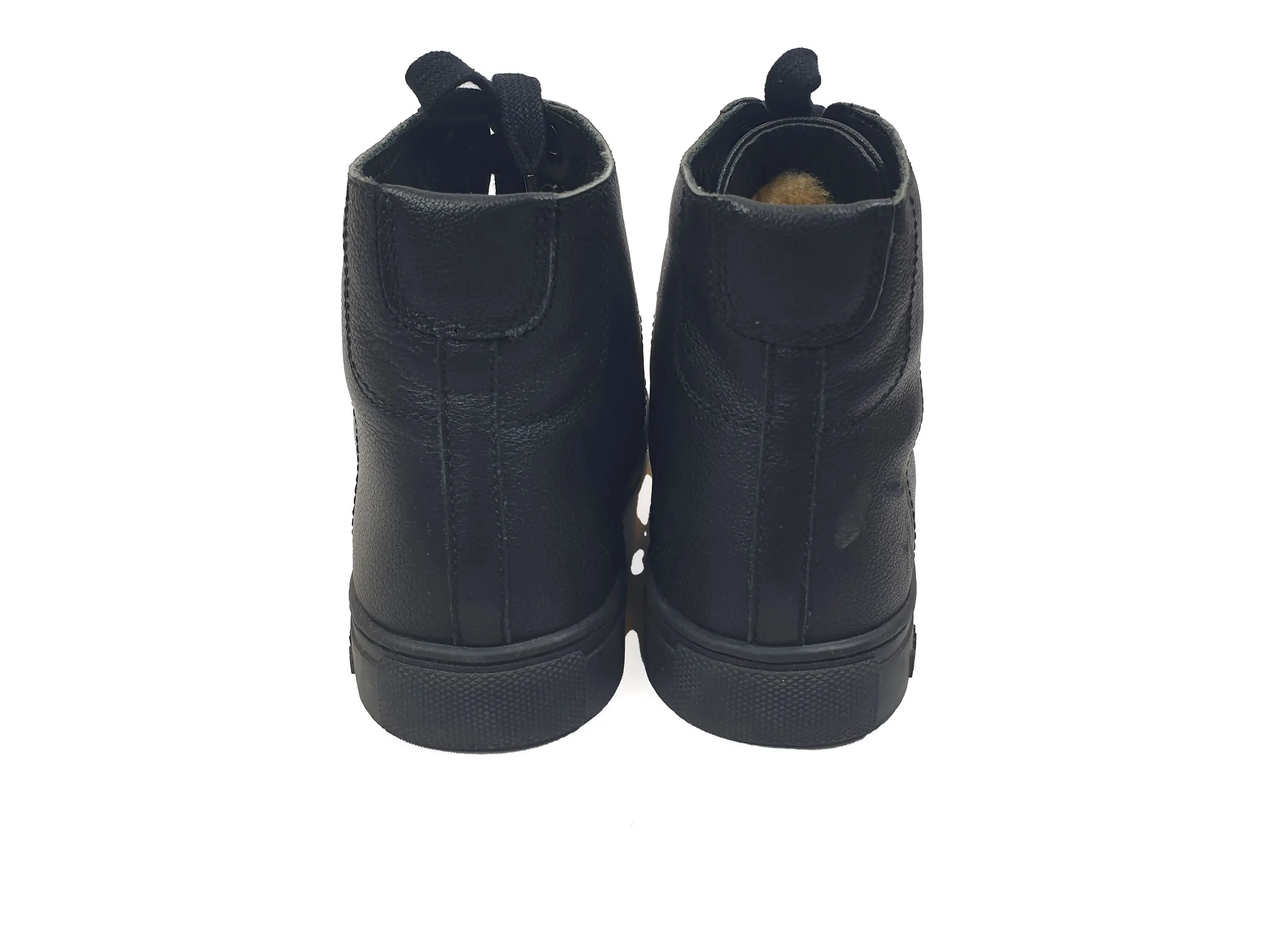 Radical Yes black leather laceup high top boots size 37