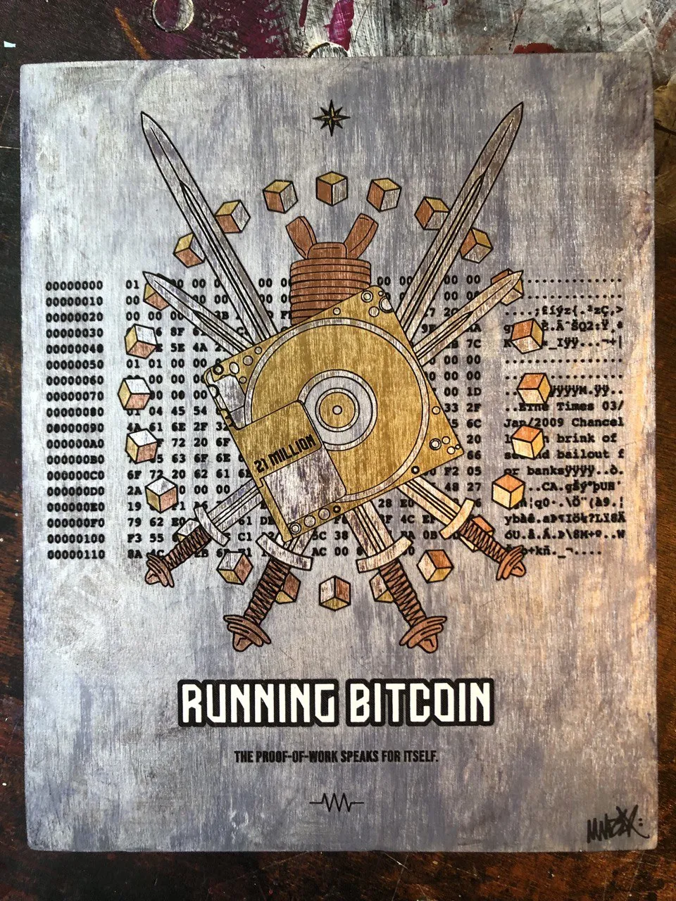 RUNNING BITCOIN 1 of 21 #MADEX 100k Sats