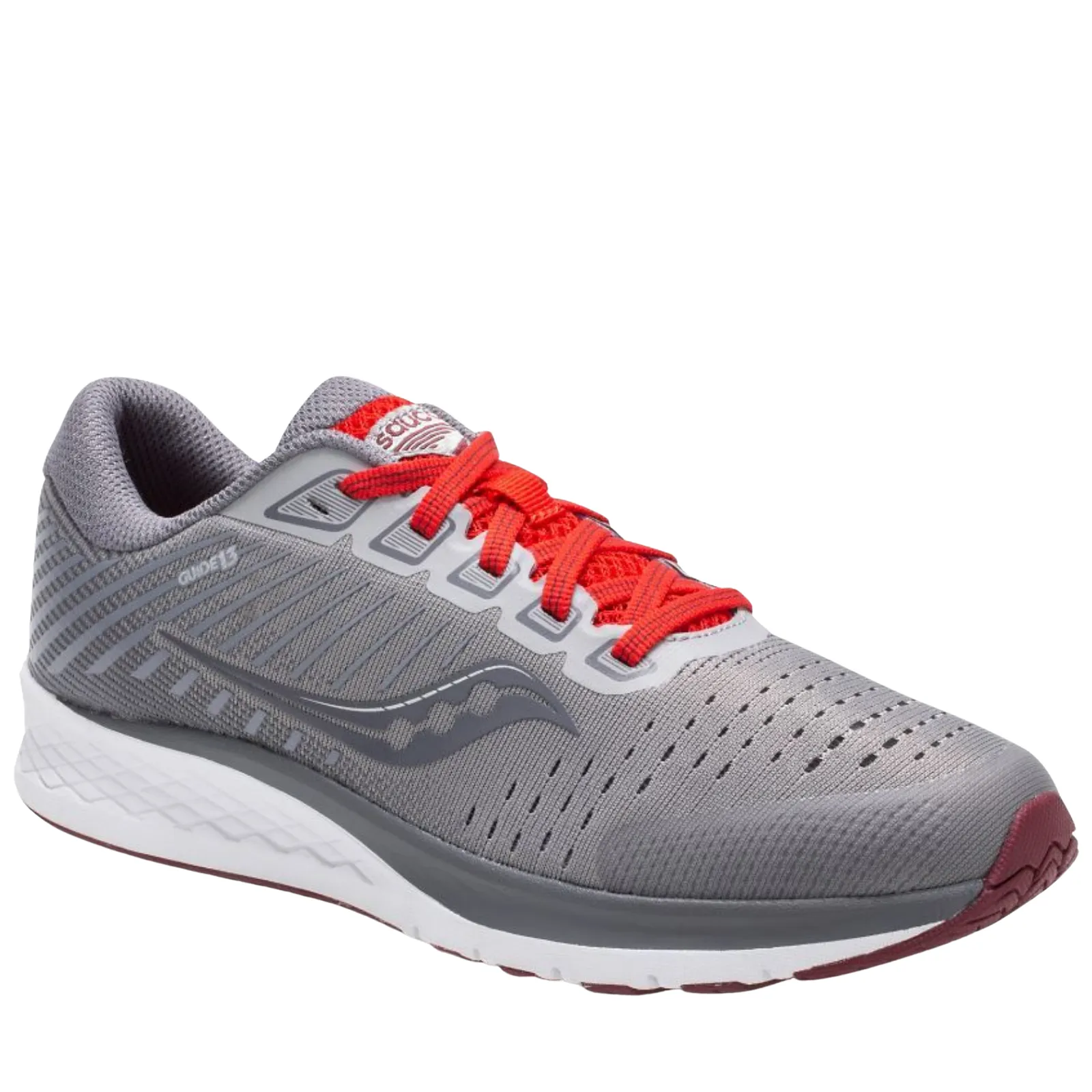 Saucony Kid's Guide 13 Shoes - Alloy/Red