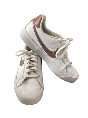 Shoes Sneakers By Nike In Red & White, Size: 8