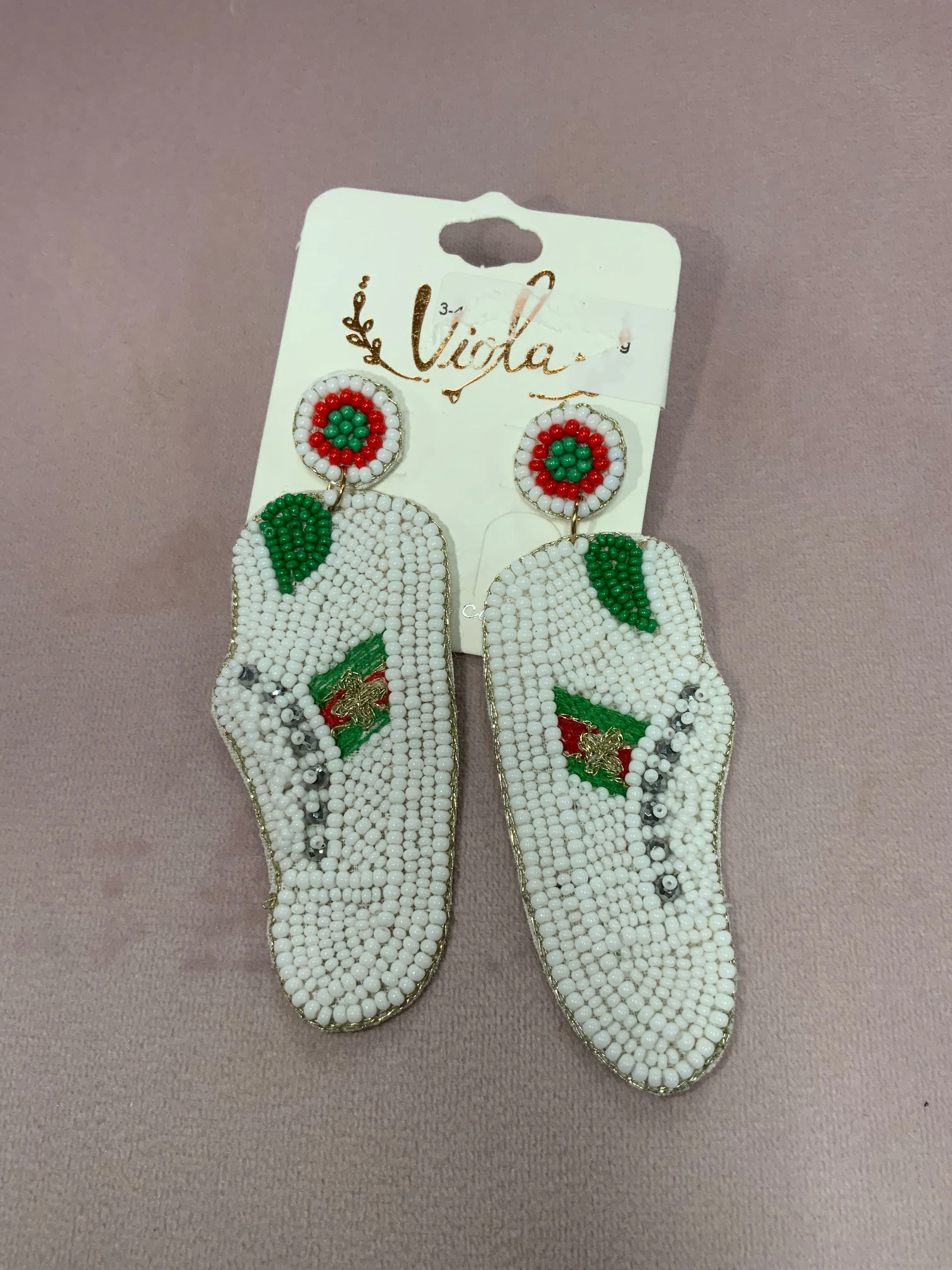 Sneaker Bead Earrings