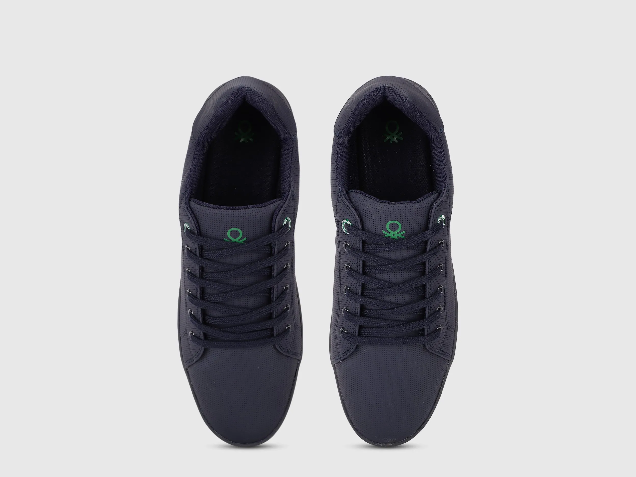 Solid Lace-Up Sneakers