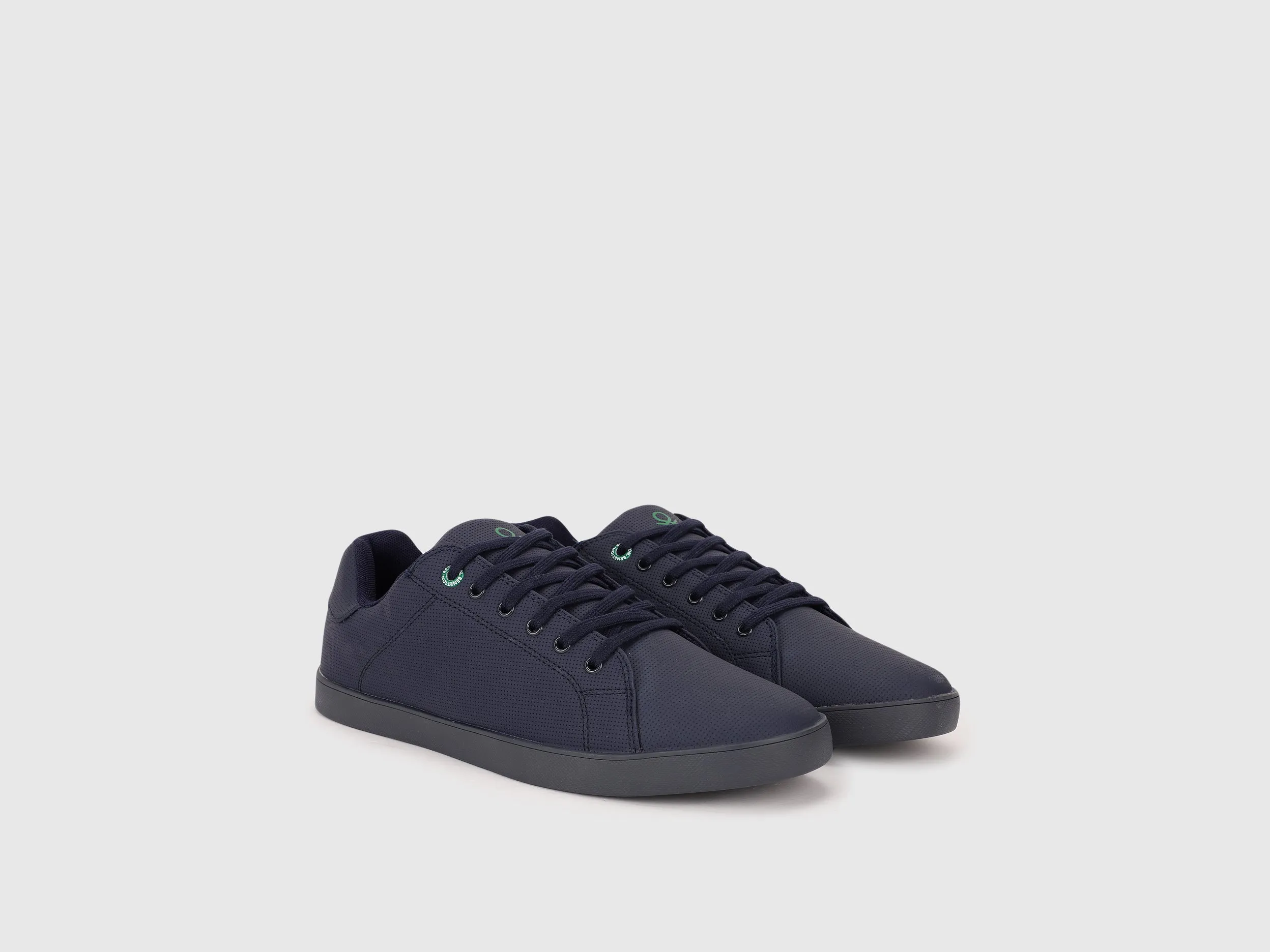 Solid Lace-Up Sneakers