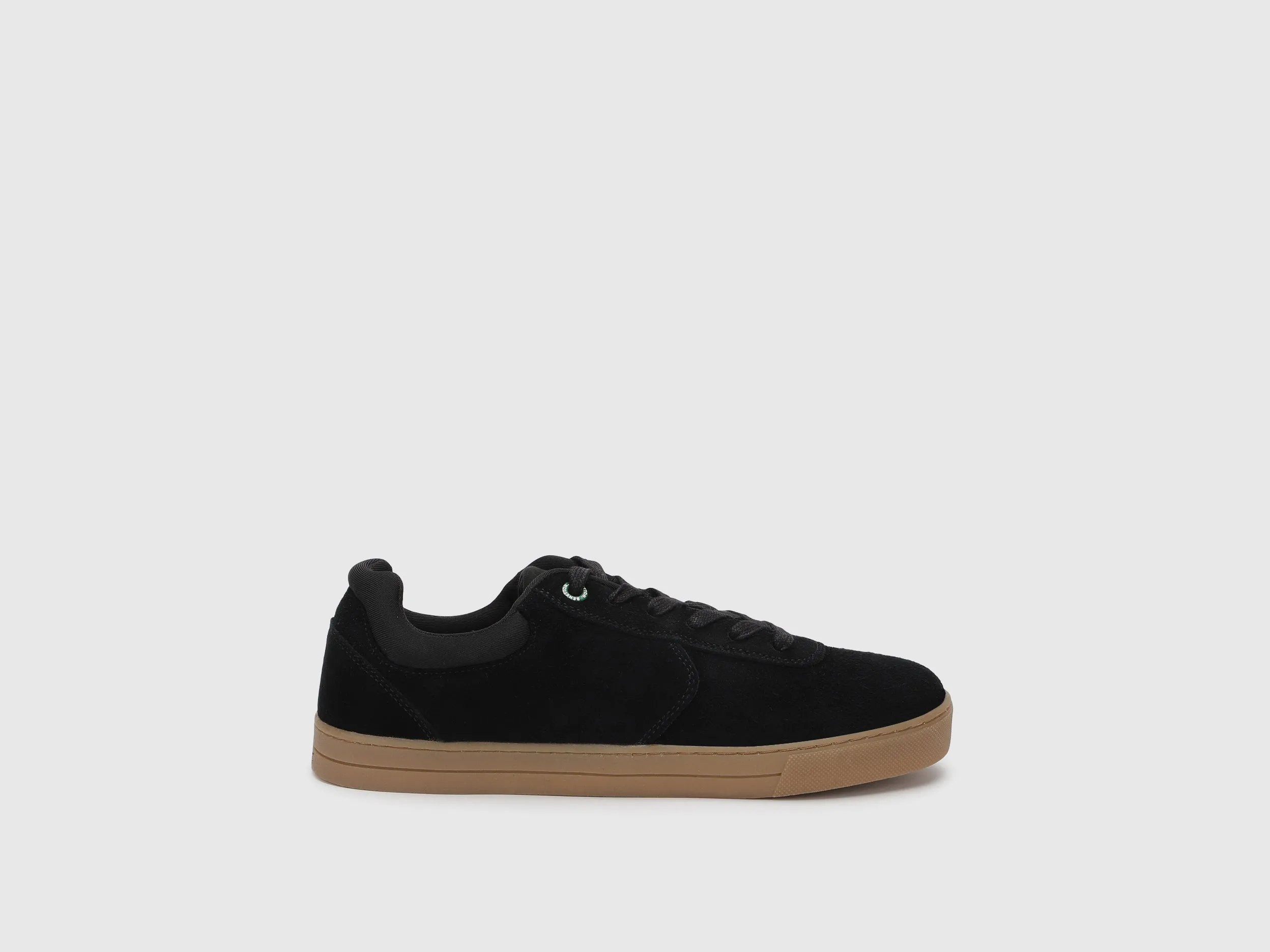 Solid Pattern Lace-Up Sneakers