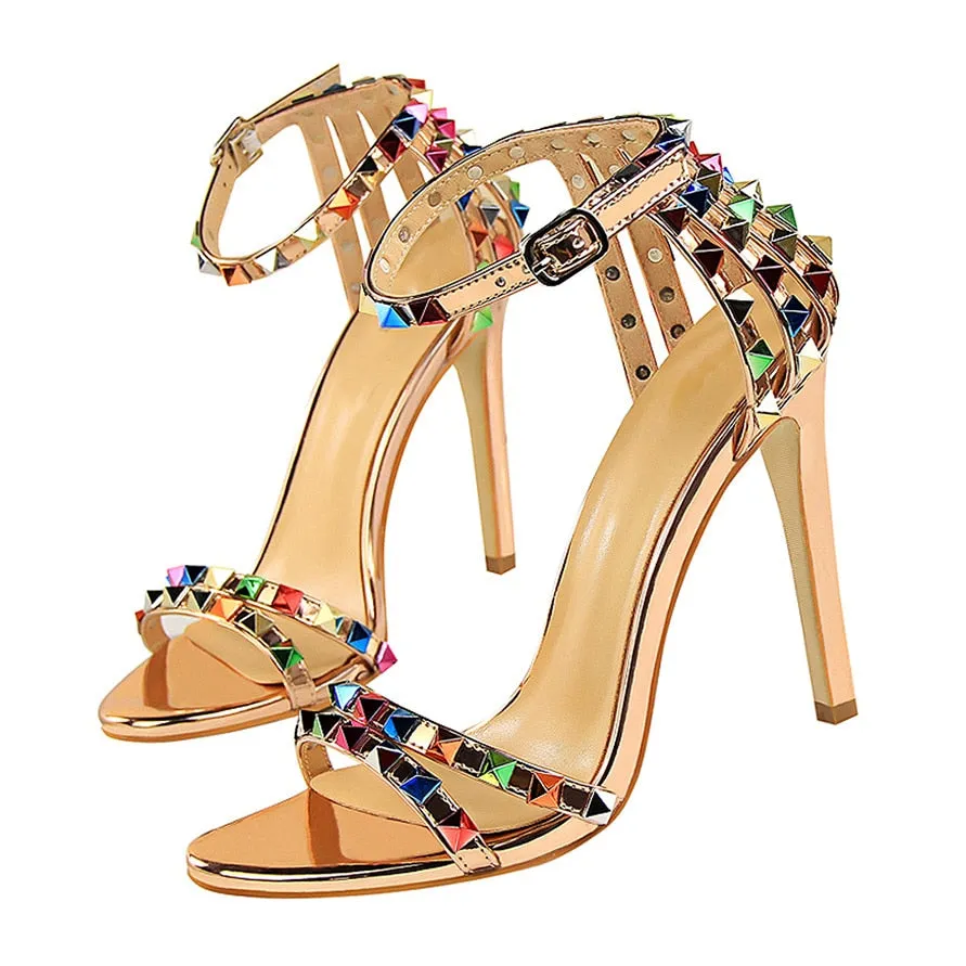 Stiletto Gladiator Pumps Stripper Summer Fetish Platform Shoes