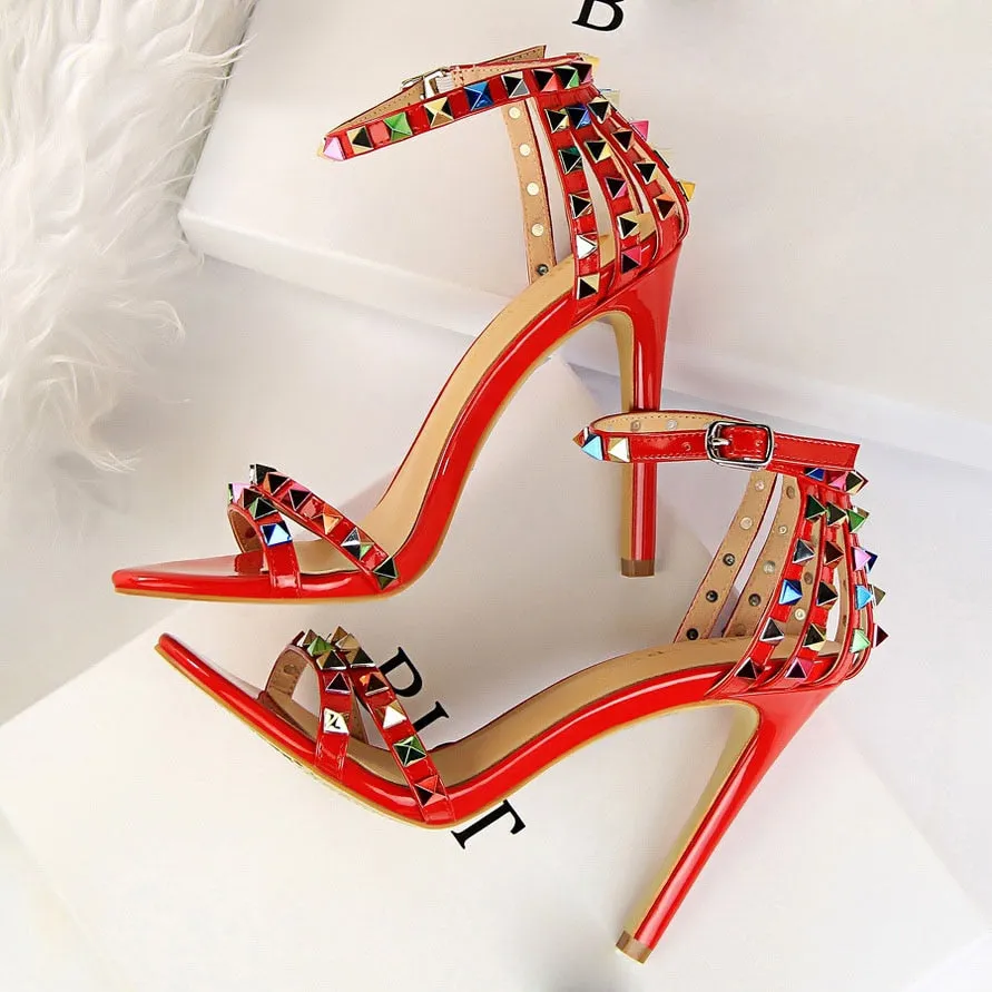 Stiletto Gladiator Pumps Stripper Summer Fetish Platform Shoes
