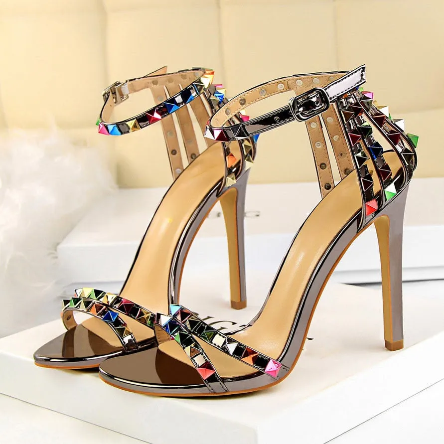 Stiletto Gladiator Pumps Stripper Summer Fetish Platform Shoes