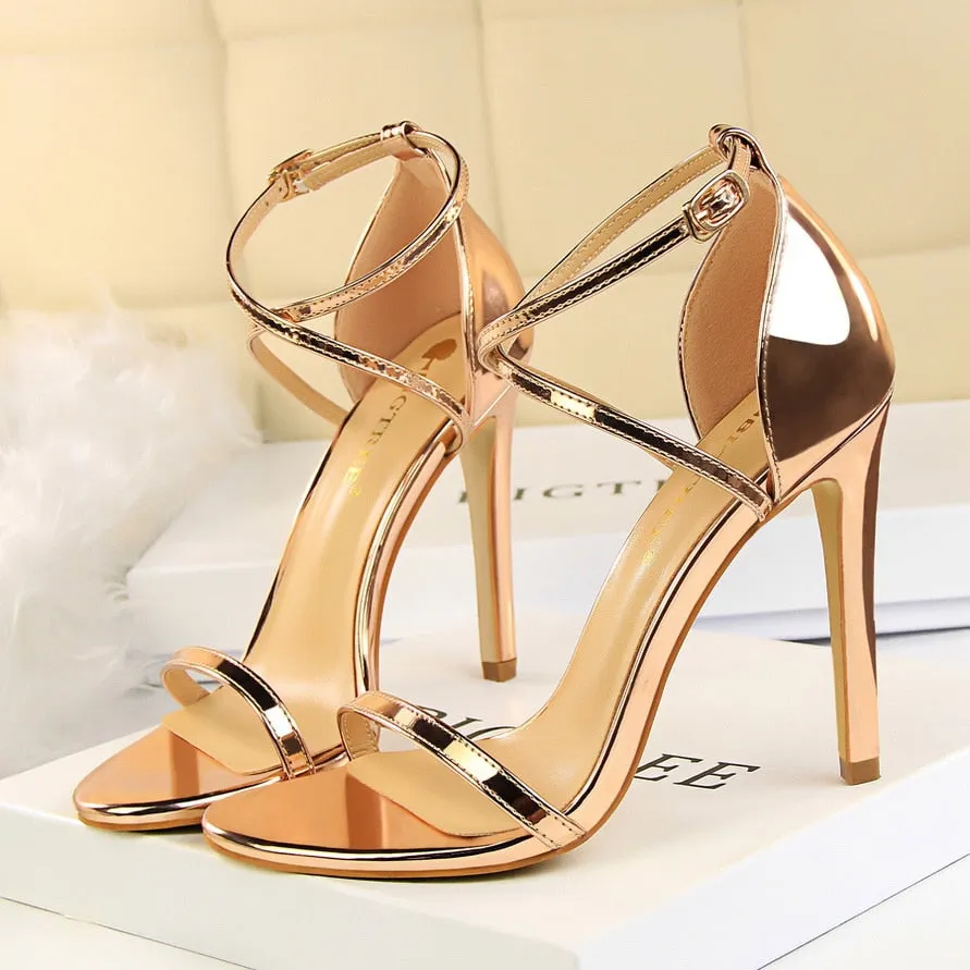 Stiletto Gladiator Pumps Stripper Summer Fetish Platform Shoes